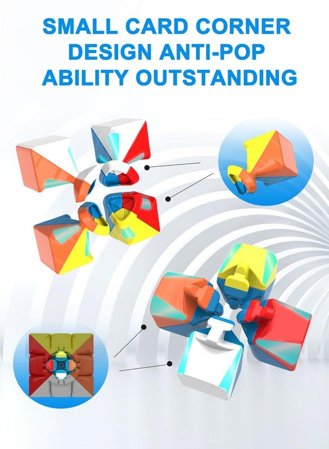 CFMOUR 20 Pack 3x3 Speed Cube Set - Stickerless Magic Cubes Bundle 3x3x3- Fast Turning Birthday Party Easter Valentines Day Gifts Puzzle Game Brain Toy for Kids and Adult - Image 3